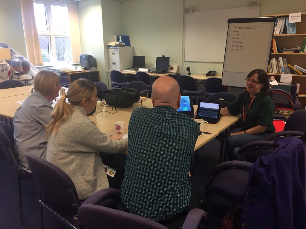 Some of the CAAT team enjoyed having a look at the new Grid 3 software and eyegaze system from <a href="/ThinkSmartbox/">Smartbox</a> this morning