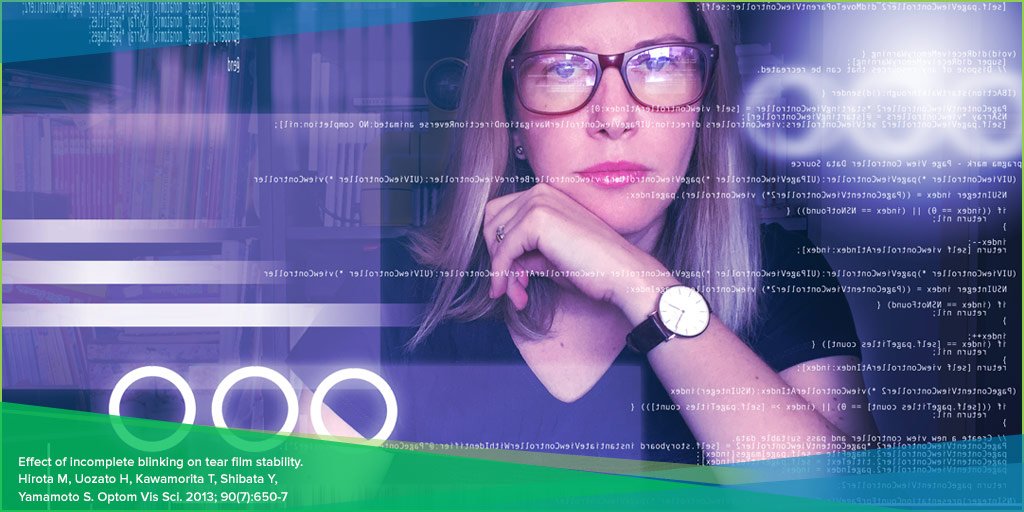 DryEyeAndMGD's tweet photo. How many hours a day do you spend looking at digital screens - your phone, tablet, computer and TV?  It may be slowing your blink rate and could contribute to a leading cause of Dry Eye. https://t.co/4gHHobkHN6 https://t.co/s9QHZQyOGJ