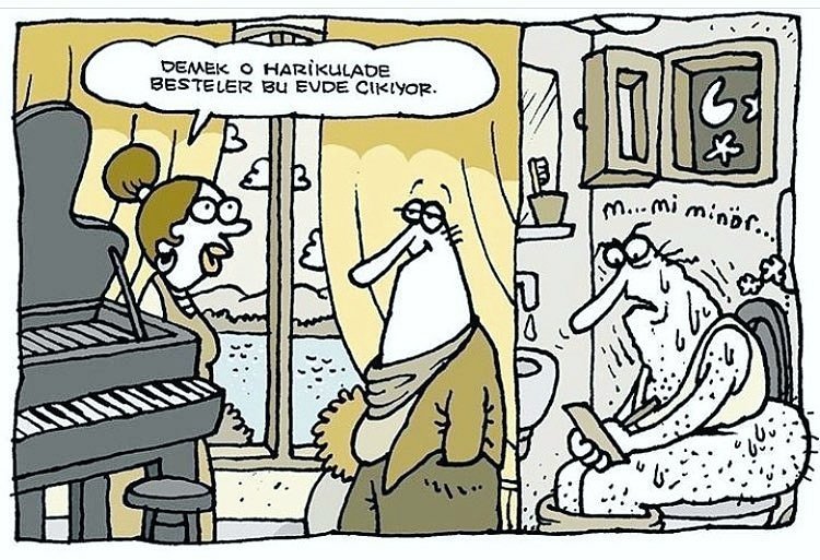 İlhamın nerede geleceği belli olmaz 😂😂😂

#mizahsevenler #mizah #komik #karikatur