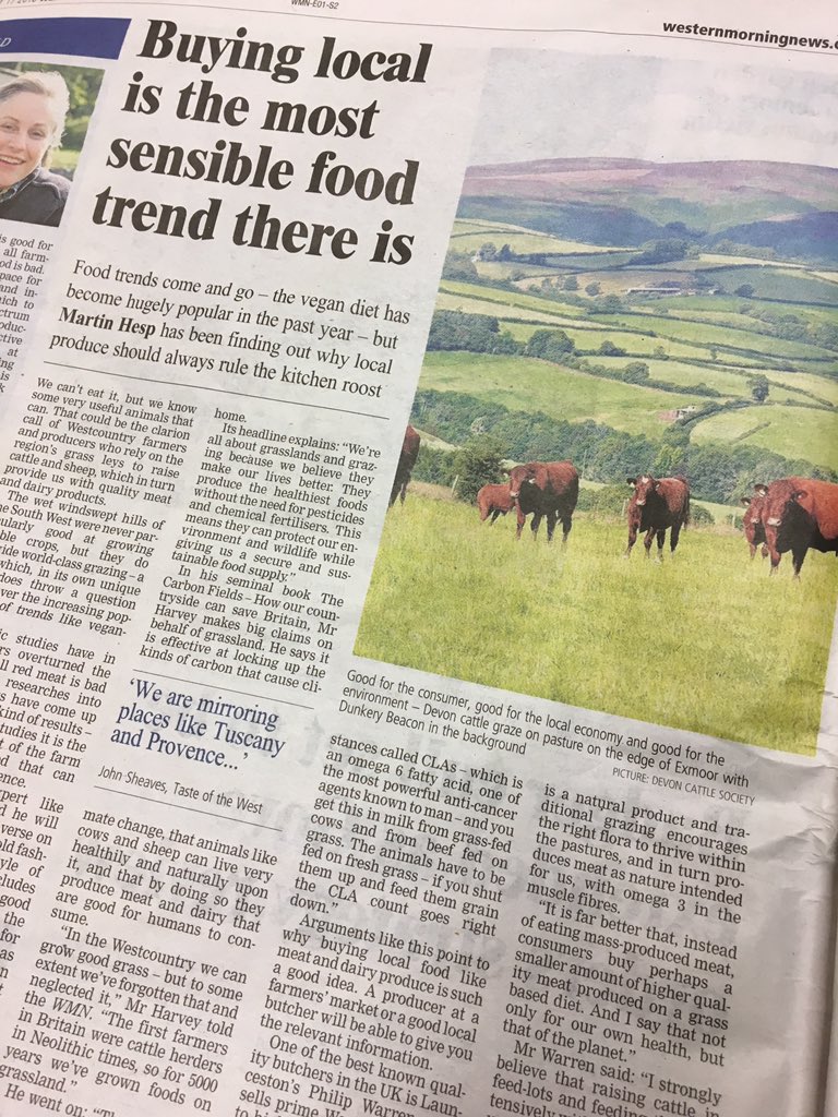WBWFoodies's tweet image. Interesting article in this week&apos;s  @WMNNews about buying local. We are lucky enough to have the fantastic Philip Warren Butchers on our doorstep in Launceston #buylocal #supportourfarmers #kitchenrules 🚜🌾🐮🍴