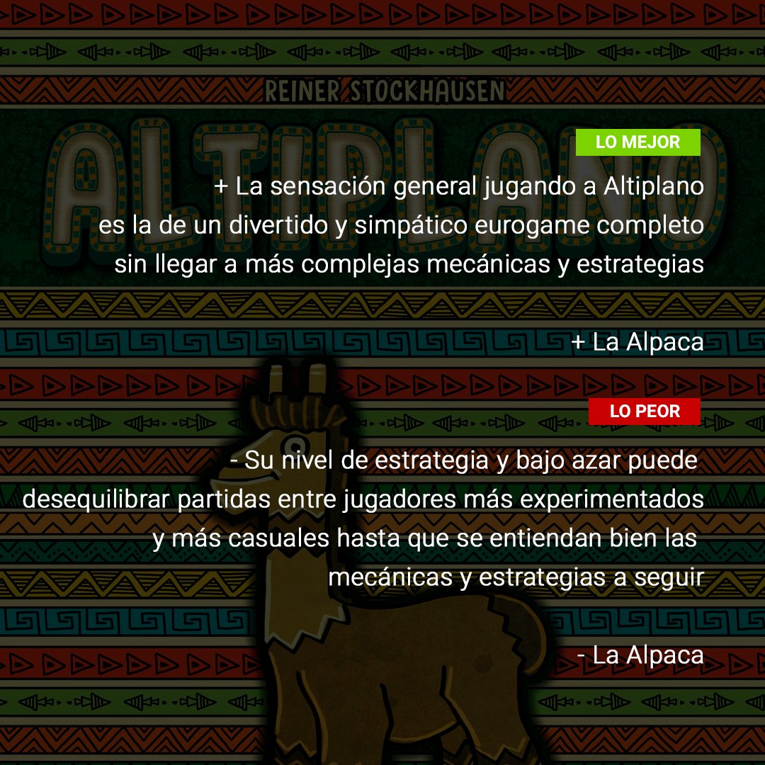 mymeeple's tweet photo. ¿Ya conocéis el juego de la alpaca de @ArrakisGames ? Os traemos desde nuestra #redacciónmymeeple la reseña completa y #notamymeeple de este #altiplano https://t.co/oOx3oPPgIc https://t.co/7DEhYOH3g1