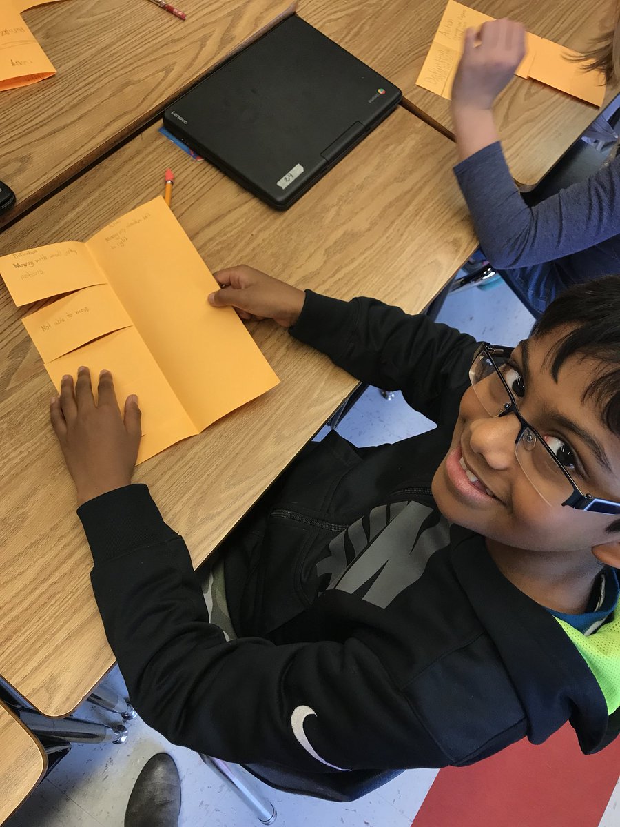 Webbtay15's tweet photo. Week 2 TopChef! Action Vocabulary. We are reading a biography of the famous Olympian Wilma Rudolph. Students dove deep into the meaning of new words by describing their actions and acting them out! This picture is an example of their vocabulary word paralyze. #wctopchef https://t.co/gWD4qgUiUZ