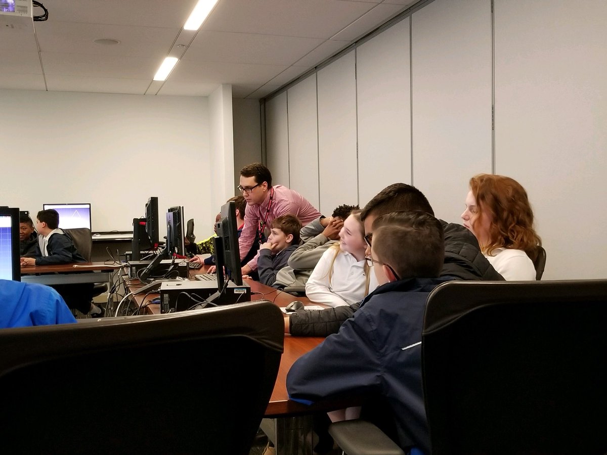 schoolstjoanarc's tweet photo. STEM curriculum at SJA goes beyond the walls of he school. SJA 7th Grade Students worked on Aberdeen Proving Ground today.
They focused on CAD design and programming at Raytheon. #SJASTEM #SJAMissionInAction https://t.co/9QhOuUiAPU