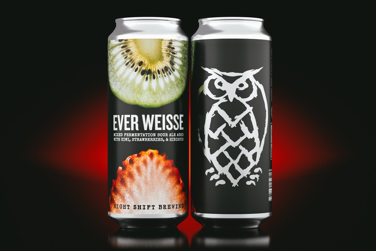 NightShiftBeer's tweet image. Excited to announce our next big move: sour cans! After years of refining our mixed fermentation sour process, we're taking a 16oz leap and canning our Weisse series! Ever Weisse is our first release, coming Friday, 3/2. Learn more: nsbeer.co/sourcans #TheWeisseIsNice