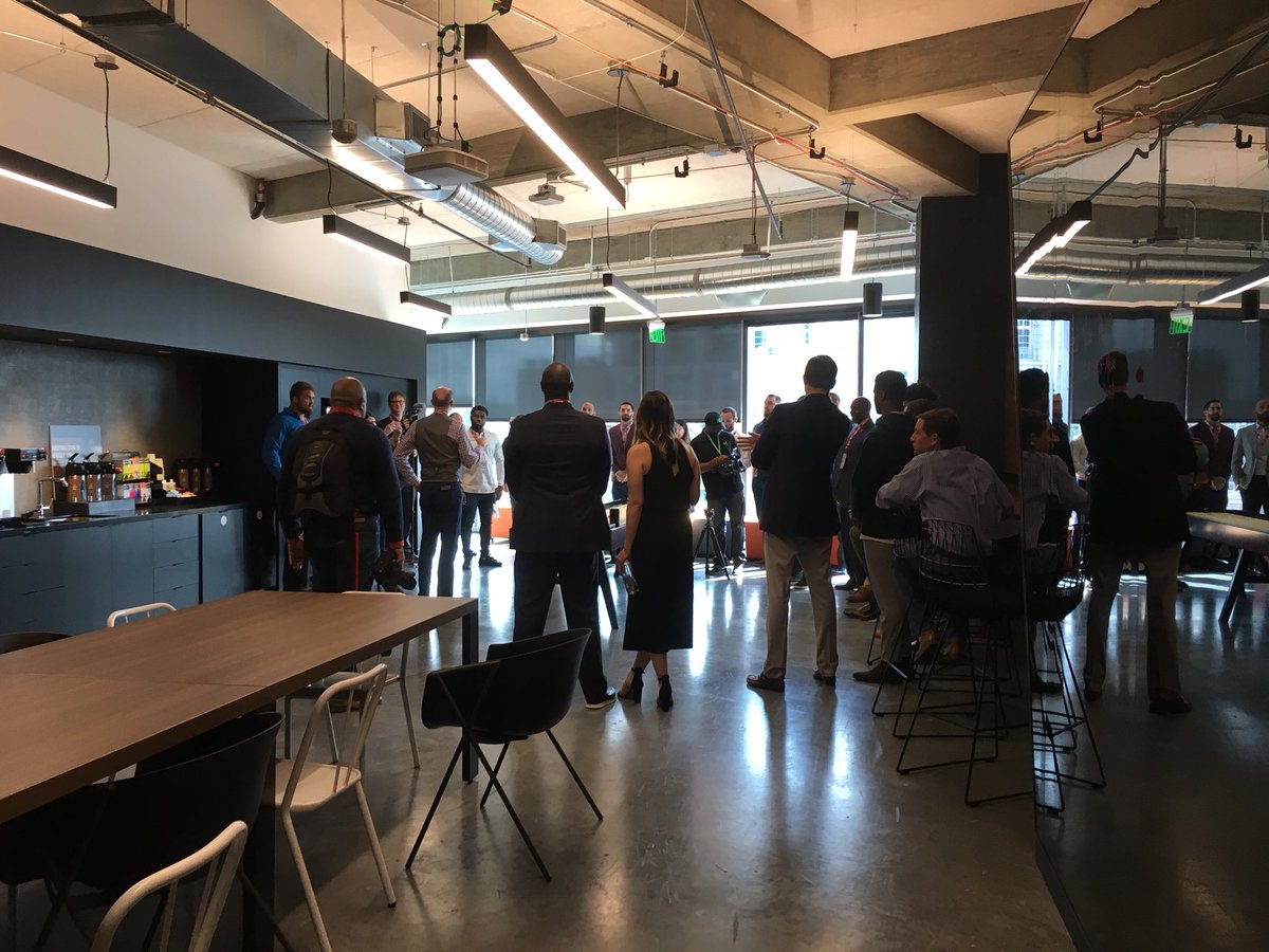 ncr_voyix's tweet image. Time to get to work! Attendees of Falcons University are getting a taste of #NCRLife as they go on a tour to see all that our new campus in @MidtownATL has to offer. #FalconsU #MaximizeNow @Falcons_PA