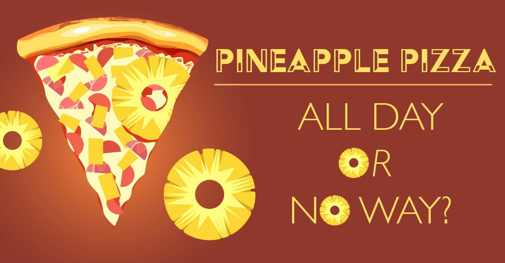 Pineapple pizza all day or no way? Share in this week's poll bit.ly/2nugWAv