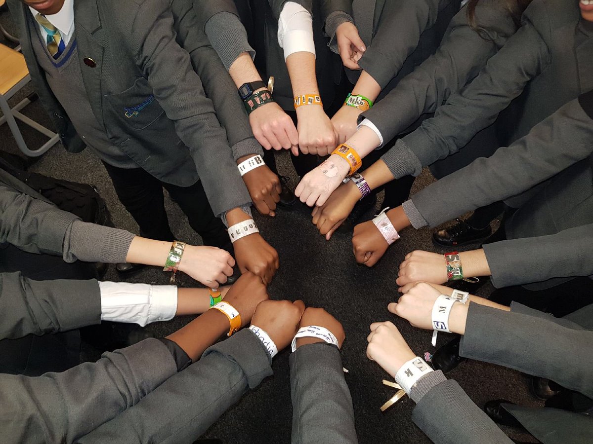 Personalised recycled wristbands also made by 8E and 8S. Great creativity and independence on show from our geographers today! #searchforsuccess