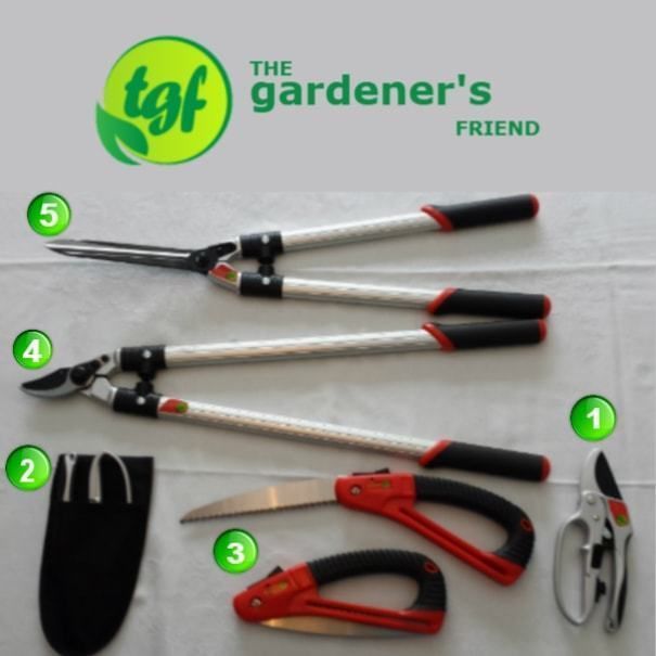 GardeningNE's tweet image. #RT @gardenerfriends: The Gardener’s Friends Pruning Tools: 

1. TGF Pruners
2. Holster for TGF Pruners
3. TGF Pruning Saw
4. TGF Loppers
5. TGF Hedge Trimmers

#pruningtools #gardeningtools  #handpruners #ratchetpruners #loppers #hedgetrimmers #prunings…