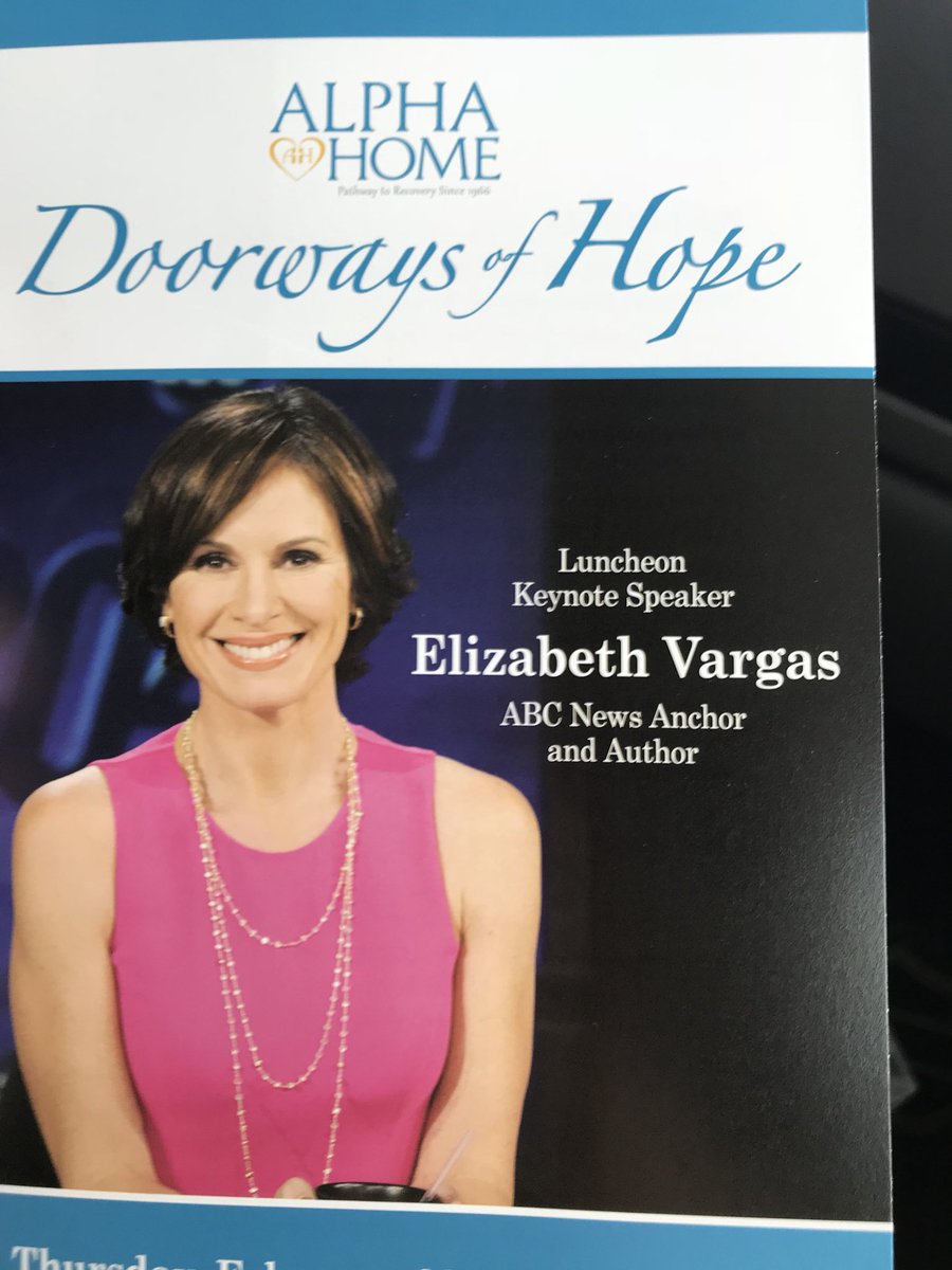 VeliaJMeza's tweet image. It was nice taking a break from legal work and the campaign trail to listen to Elizabeth Vargas share her beautiful and encouraging story about addiction and recovery. Thank you Rosie Gonzalez for the invitation.  #AlphaHome #DoorwayToHope