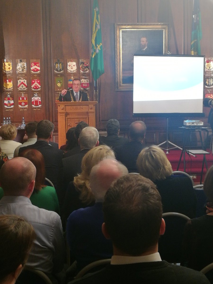 It's great to have @LordMayorDublin hosting the #HalfTimeTalk launch today.