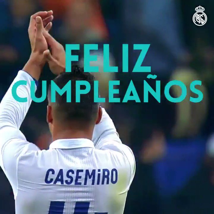 Real Madrid C.F. on X: 🎁🎉 ¡Muchas FELICIDADES a @Casemiro quien hoy  cumple 26 años! 🎂 #HalaMadrid  / X