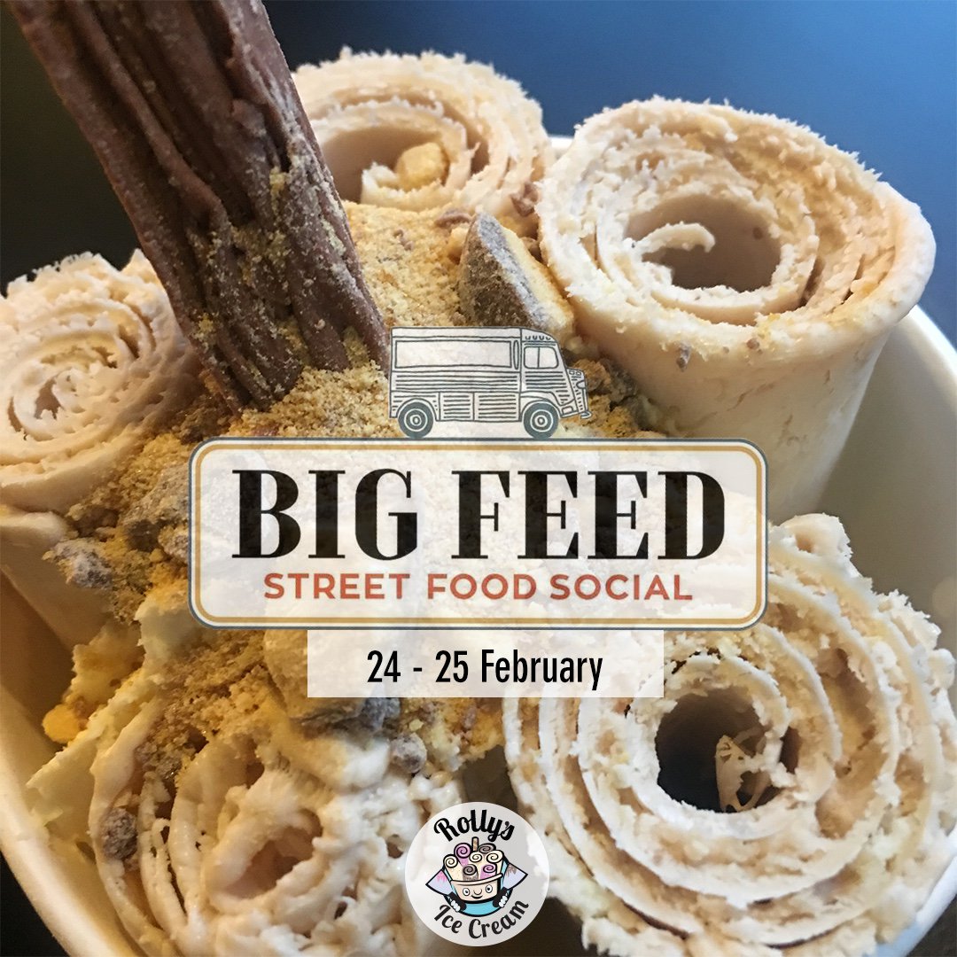 Glasgow! We are back with you this weekend for the The Big Feed, come get your Rolly’s 😁😁 #fancyarolly #rollysicecream #bigfeedglasgow