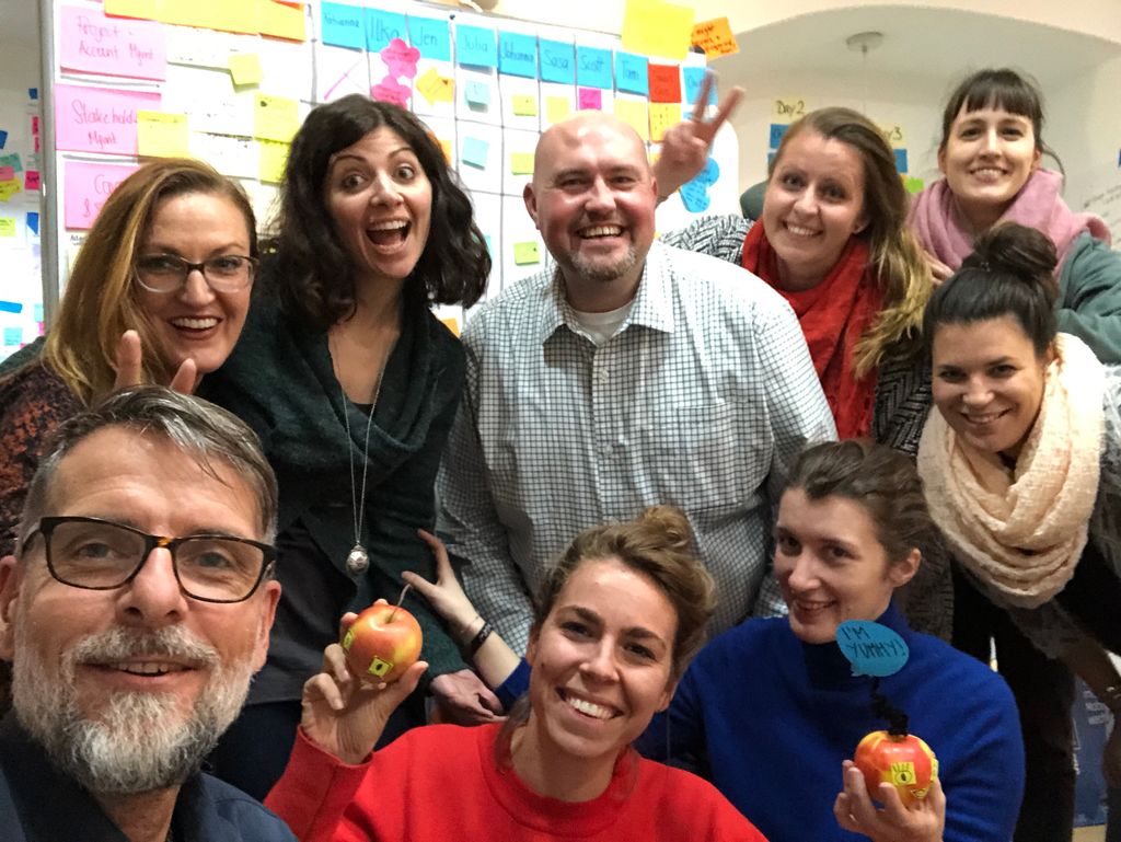 #MissionAccomplished : happy @mysugr marketing team after 3 intense days in Vienna clearing purpose, alignment, and context - TeamDesigner Workshop powered by #podojo