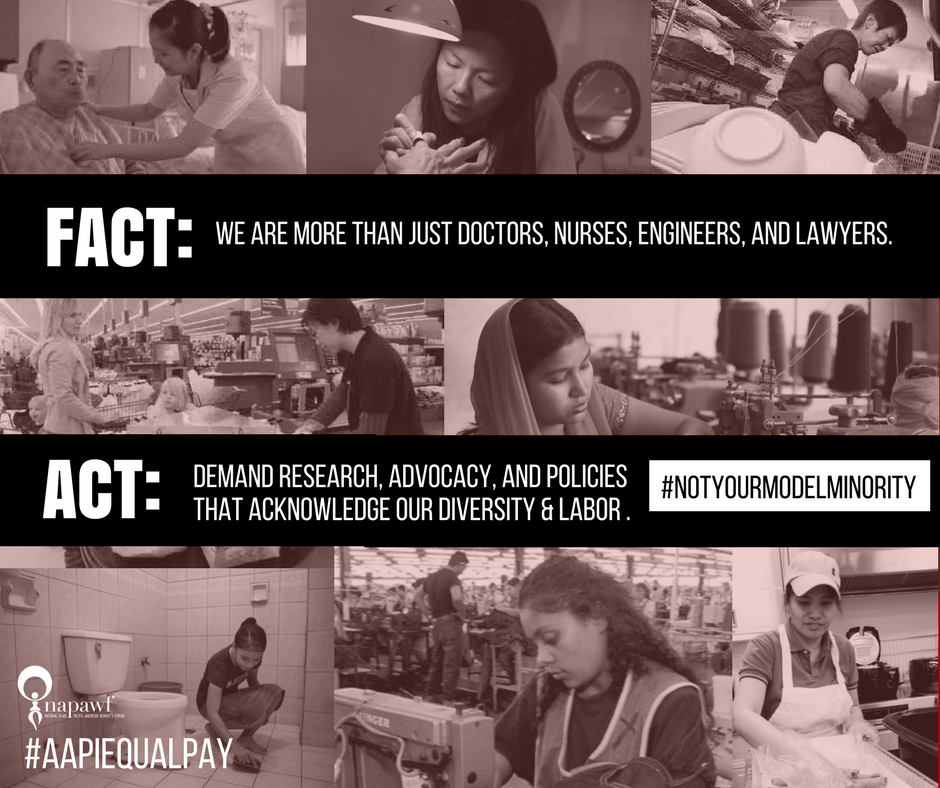 womenforaction's tweet photo. We insist that the diversity of AAPI communities be included and made visible in pay equity research, advocacy, and policy efforts. #AAPIEqualPay, #NotYourModelMinority #leaninwomenofcolor https://t.co/osnw33jyCg