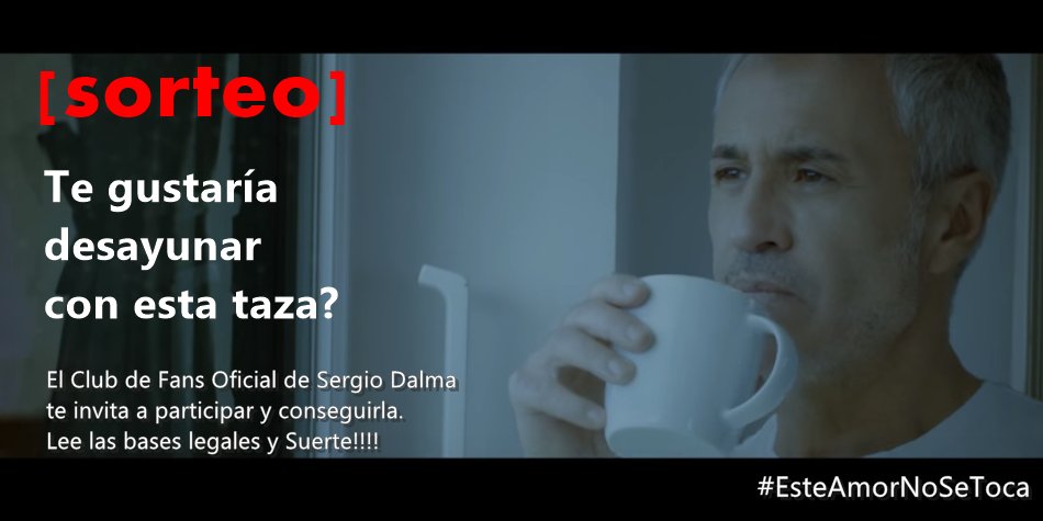 [SORTEO] Quieres llevarte la taza de <a href="/SDalmaoficial/">Sergio Dalma</a> ? 
Responde a esta pregunta
De qué color es el globo con forma de luna que aparece en el vídeo de #EsteAmorNoSeToca ?
RT     Si es rosa
❤️   Si es azul 
▶️goo.gl/NvnwGL
Bases legales j.mp/2EK7Erq