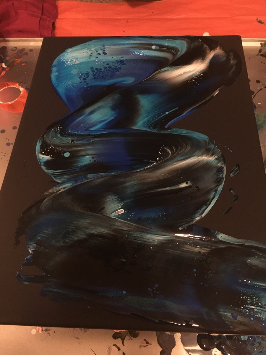 Hwy14studios's tweet photo. Rainy day paint session. #etsyloving  #wallart #fluidart #fluidpainting #painting #acrylicpaint #conway #arkansas #dirtypour #modernart  #highway14studios #interiors #fluidsouls #decor #hobbyartist #art #abstractpainting #artforsale #originalart #artonthegreen #celebratearkansas https://t.co/VCLZDHv4qJ