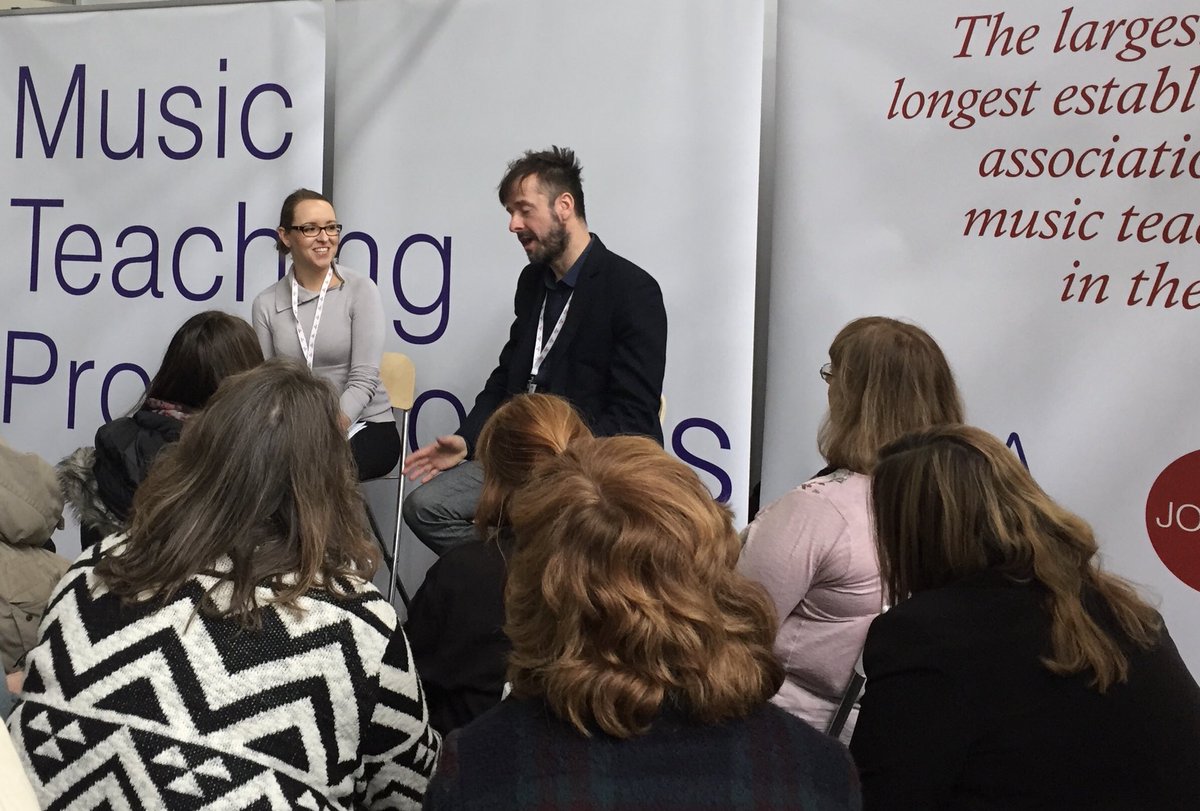 c_sherring's tweet photo. Fantastic day talking #primarymusic with @keithayling for @MMAmusicnews and at the #SharingLab Primary Music session at the @MusicEdExpo - great to connect with so many inspiring #musicteachers @MusicTeacherMag https://t.co/Gdps005ogy