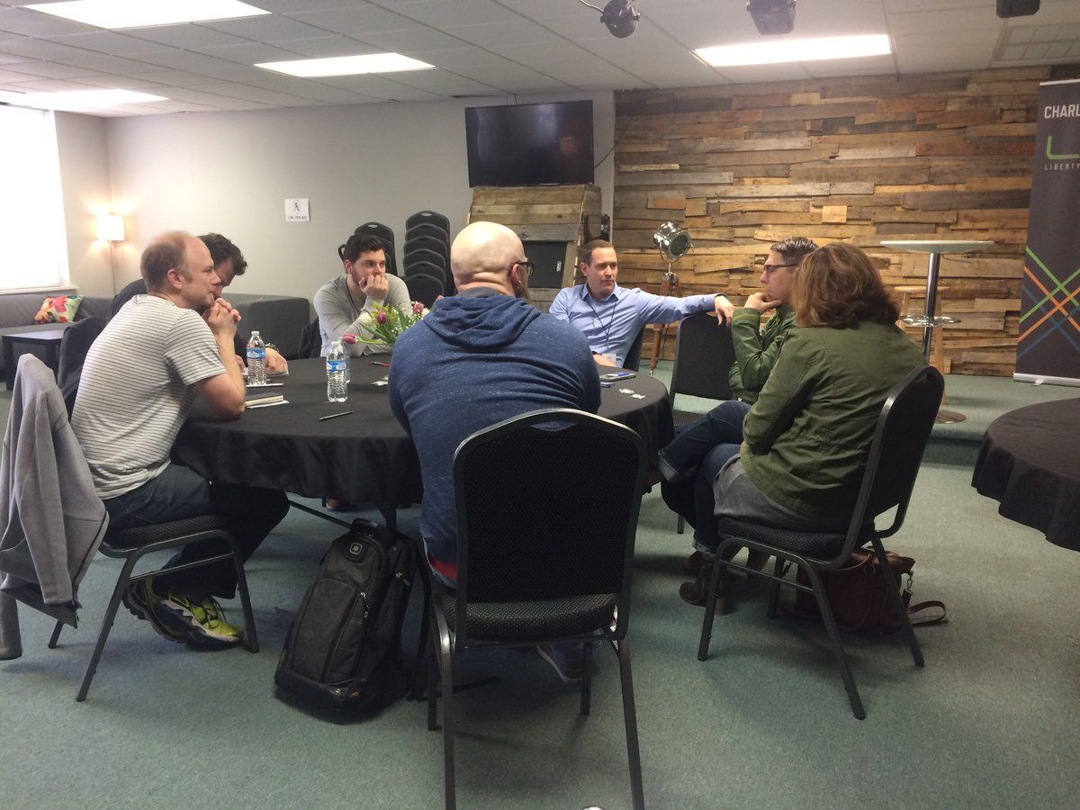 LibertyCNetwork's tweet photo. #LCN Charlottesville local center leader @pastorgabe leading  a discussion on what it means to work ON our lives before we work IN our lives. Practical teaching and examples that can be implemented to help with leadership and #Discipling!  #1MillionDisciples @ThePointVA https://t.co/LWrDgmIWZ5