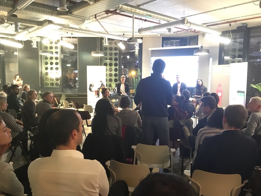 FrenchTechLON's tweet photo. So many questions coming from the audience tonight! Keep them coming! #DiversityinTech ❤️🧡💛💚💙💜 https://t.co/zYAbOs4sfm