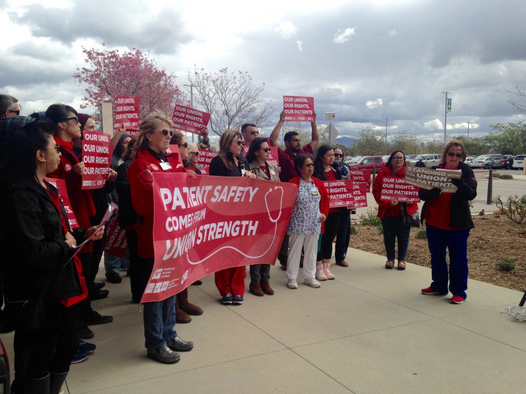 @CalNurses in San Diego County  hold presser on #Janus       OurUnion, OurRights,OurPatients