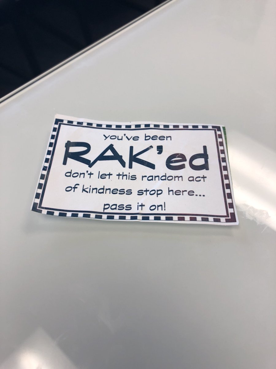 You’ve been RAK’ed by MCA rise up club! #MCASOAR