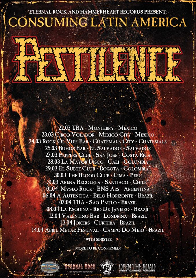 Rocktuver's tweet photo. Te gusta el Metal oscuro y putrefacto? Agendáte a estos pibes, que son un amor de persona, y van a estar pisando sueno latino...
#Marduk y lo mejor del Black sueco.
#Inmolation y su Death infernal.
#Belphegor y #Nargaroth en una dupla brutal.
Y los asesinos de #Pestilence. https://t.co/1w15OPUjm4