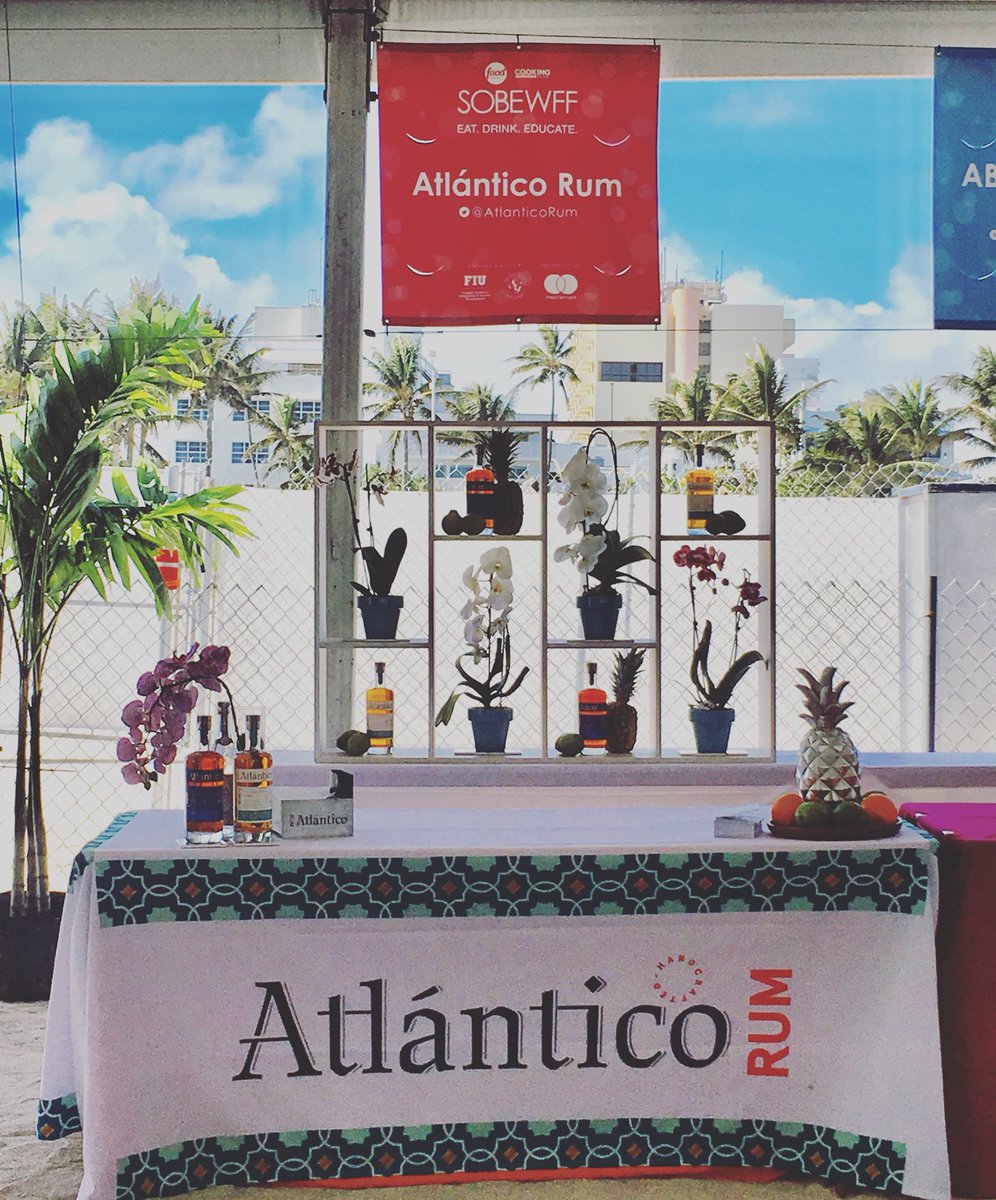 Make sure to visit us tomorrow. We will have some amazing 🍹 #sobewff #southbeach #miami @atlanticorum @sgwinespirits #atlanticorum
