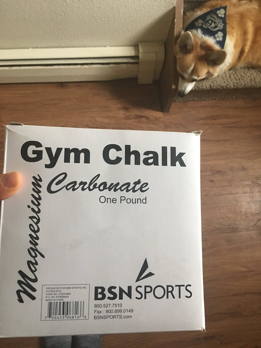 ReneeMarah's tweet photo. The more chalk you have and the higher your oly heels, the more success you will have.
- ancient Viking proverb #startingstrongman #strongman #morechalk #corgi https://t.co/B4150jS6vW