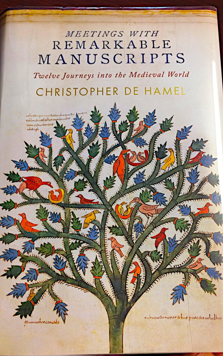 CBULibrary's tweet photo. This lovely volume from Christopher de Hamel and @penguinpress is our #NIOTW. "Meetings with Remarkable Manuscripts" takes you on a journey into the medieval world: https://t.co/y7yhH8zkDr https://t.co/jAXbiTFweb
