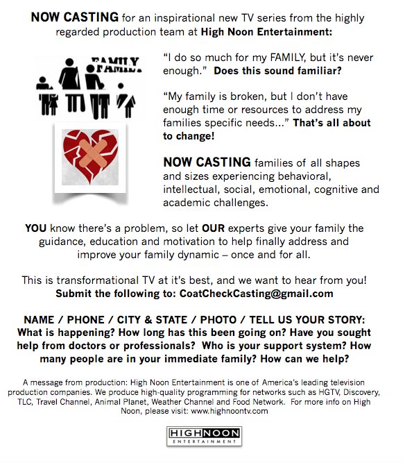 #Families #Guidance #Motivation #TriState #NYC #Jersey #Teens #Tweens #Anxiety #BEHAVIORALHEALTH #Moms #Dads #FoundationBuilding #AlternativeSchools #Clinics #FamilyTherapy #FoodAddiction #FailureToLaunch NOW CASTING!!!