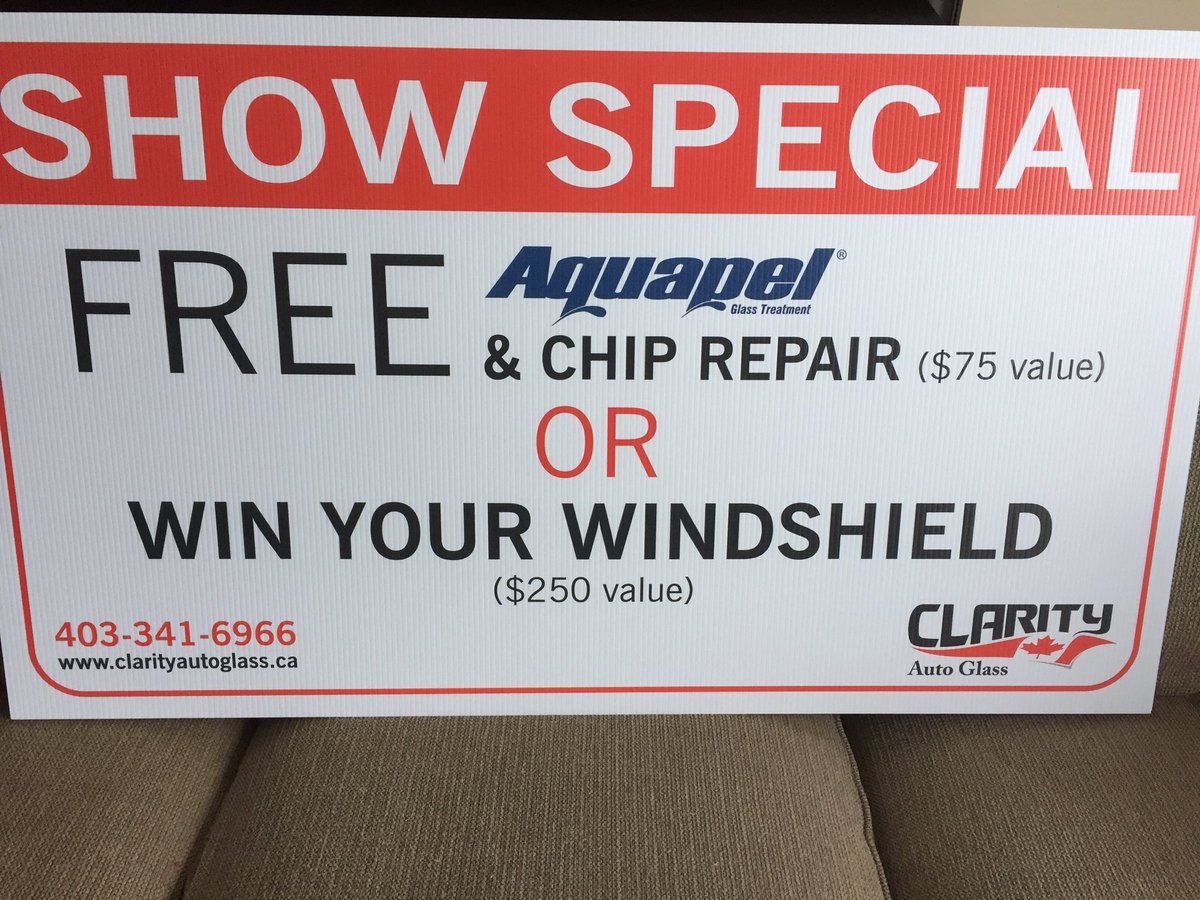 Book in your windshield at the Red Deer RV show
