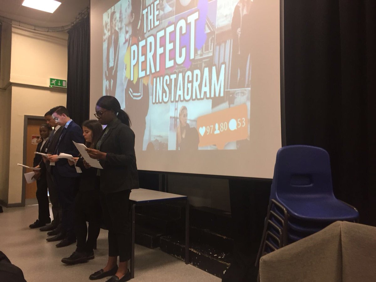BTGSixthForm's tweet photo. An outstanding assembly from 12BR today! Giving us some food for thought about the psychology behind social media, it’s addictive nature &amp; why we could scale it back! 👏🏼well done! #ThoughtfulThursday https://t.co/y4s5tyGvxt
