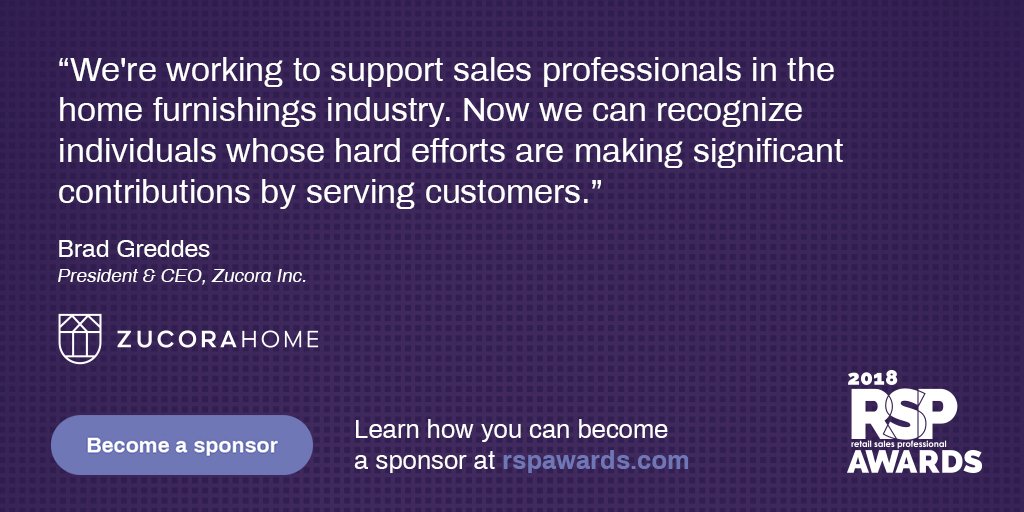 RSPAwards's tweet photo. Inspiring words from our presenting sponsor Zucora. To learn how you can help highlight professionalism and individual contributions in the Canadian home furnishings industry, please visit: https://t.co/AW4o5E7blb #RSPAwards2018 #furniture #interiordesign #awards https://t.co/CavZLcUb7l
