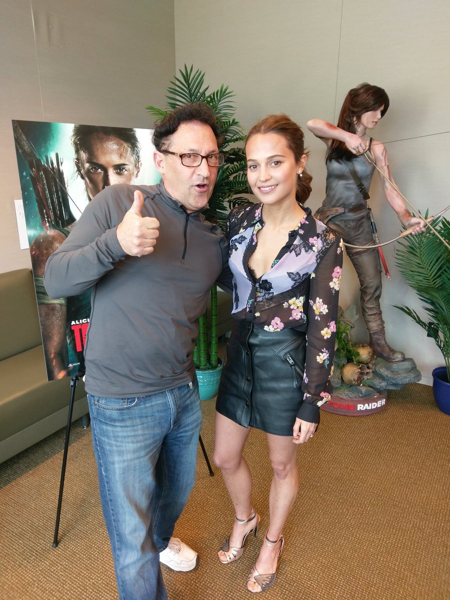 chillin with Lara Croft！Alicia Vikander...！video soon gotgame.com. #TombRaider #LaraCroft #TombRaiderMovie