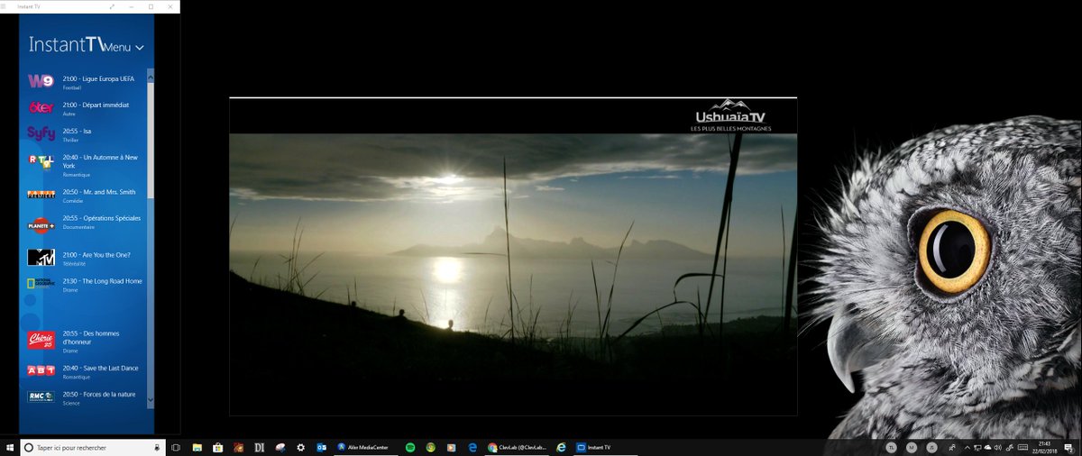 lachape_one's tweet image. Dites @ClevLab, quelques petites suggestions pour l'appli #InstantTV pour #Windows10:
- Possibilité de choisir sa liste des chaînes TV en fonction du FAI, Canal ou TNT
- Fonction Always ont Top
- Fonction réseau social (partage ou like d'une émission)
Possible ?