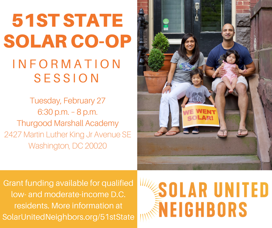 AnyaSchoolman's tweet photo. Hey @MayorBowser Please RT--Let DC Know about opportunity to go solar. With $ from your gov--free to low income households #solar4alldc https://t.co/jl7gfQcHoj