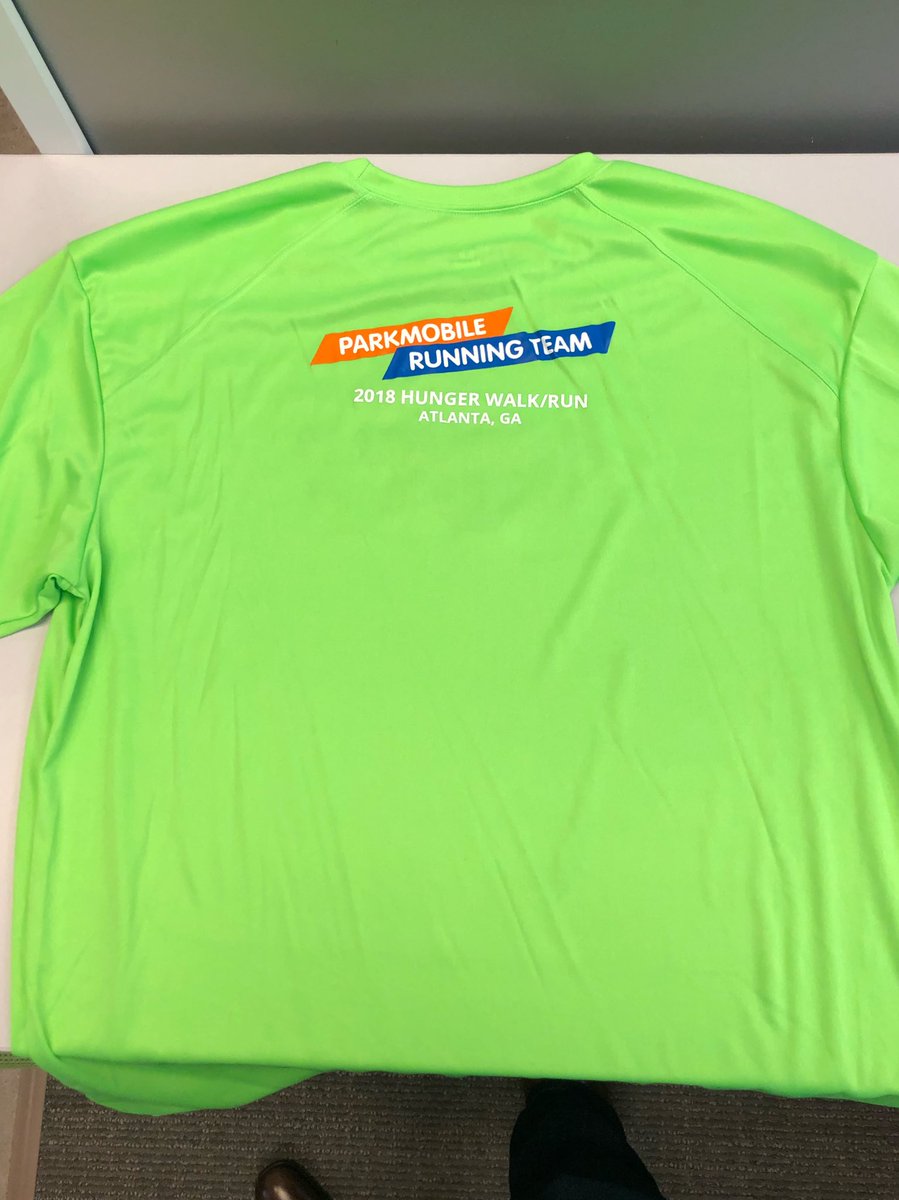 jeffperkins8's tweet photo. Loving our new @Parkmobile running shirts for the @ACFB #HungerWalkRun this weekend. Hope to see you there! Sign up at https://t.co/W4EeRGYM9L. https://t.co/0Zgr8k5Brf