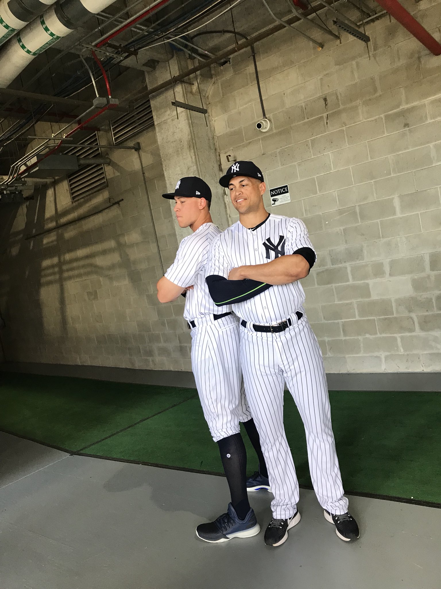 New York Yankees on X: Today's #Yankees batting practice features #icons  of more than one sport.  / X