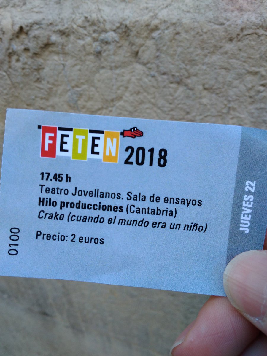 _jorgemore's tweet image. Me he reído como hacía tiempo que no lo hacía con #Crake de @hilotuit Qué obra más divertida!!! y qué obra tan preciosa!! Una pasada!! Qué grandes sois!!! #Imprescindible #teatro #FETEN2018