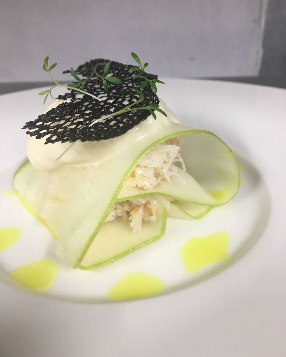~ Greenore White Crab with Apple &amp; an artichoke foam ~ 
Part of our Tasting Menu this evening.
Call or Email &amp; register your interest for our next Tasting Event.
<a href="/LouthHour/">LouthHour</a> <a href="/VisitLouthIE/">Visit Louth</a> <a href="/DundalkTourist/">DundalkTouristOffice</a> <a href="/Louthchat/">#LouthChat</a> #event #foodtravelchat #foodie #food #louthchat #louthhour