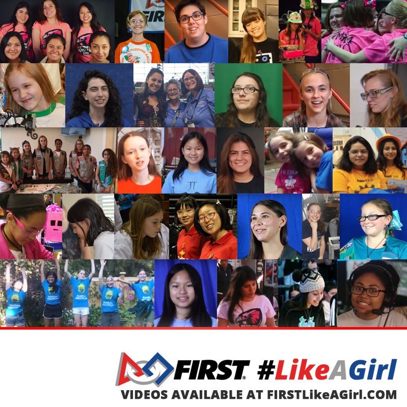 firstlikeagirl's tweet photo. Happy #GirlDay2018 to all the girls and women of @FIRSTweets - Let's show the world how we do #FIRSTLikeAGirl https://t.co/0y5jEOS0fY