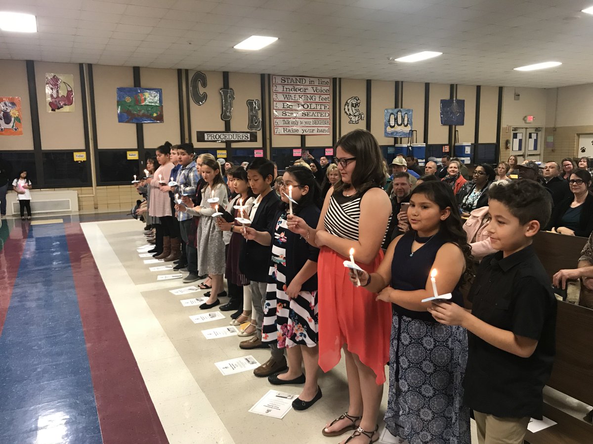 National Elementary Honor Society ceremony! These students are Lockhart Leaders. #CFESProud