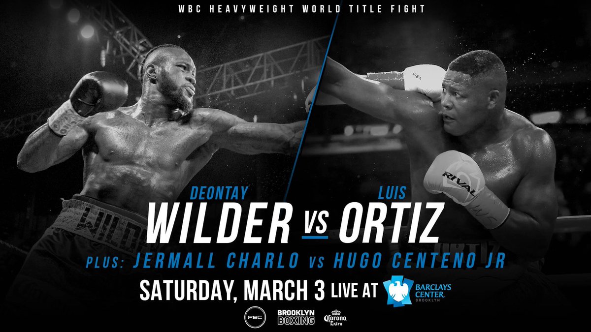 boxing_watson's tweet photo. Undefeated WBC Heavyweight World Champion Deontay “The Bronze Bomber” Wilder will face his toughest opponent to date when he meets hard-hitting Cuban southpaw Luis “The Real King Kong” Ortiz on Saturday, March 3.” #wilder #ortiz #boxingmatch https://t.co/QW2FxsB6si
