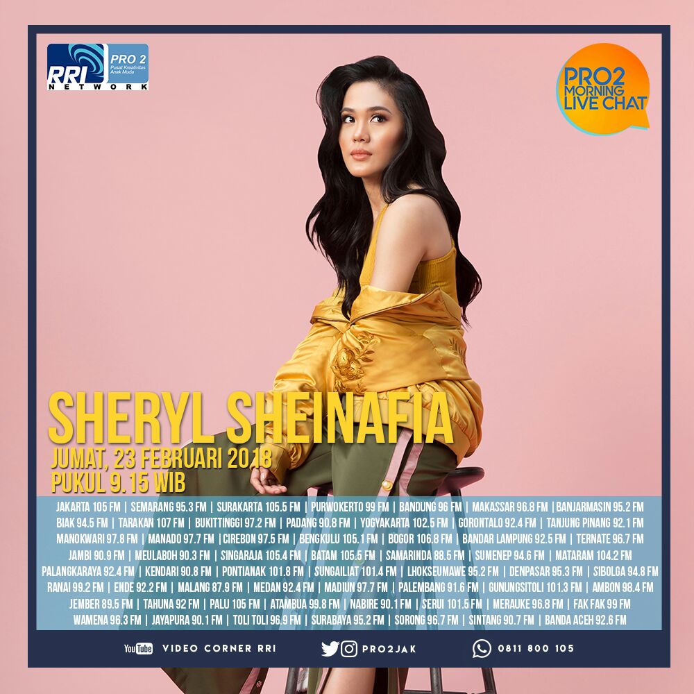 Pro2_Sorong's tweet photo. Hari ini bakal ada cewek cantik @sherylsheinafia di #MorningLiveChatPRO2 jam 11.15 WIT relay dari @Pro2Jak. Stay tune ya π
#SherylSheinafiaDiPRO2FM #Pro2FMNetwork https://t.co/m0hz13d2rw