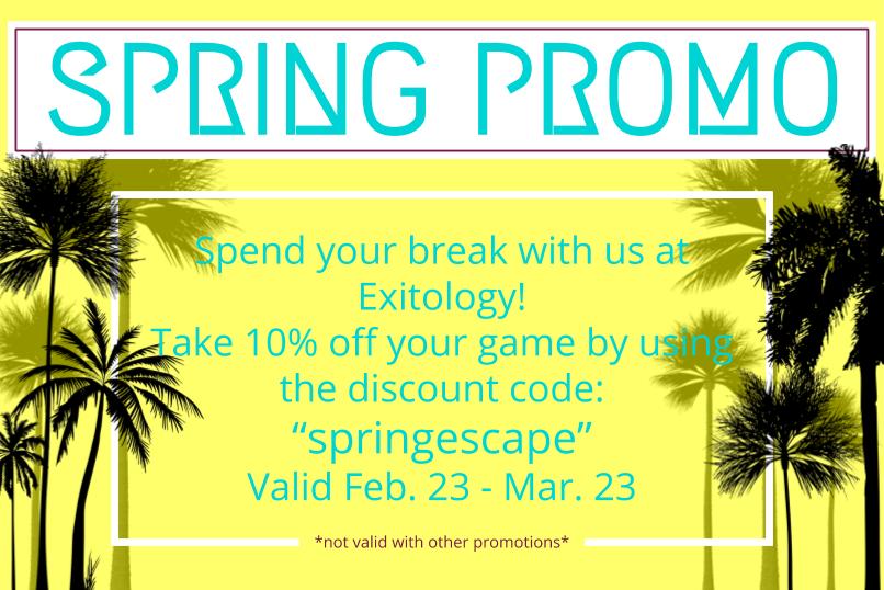 exitologyescape's tweet image. We have another promotion for you!!!