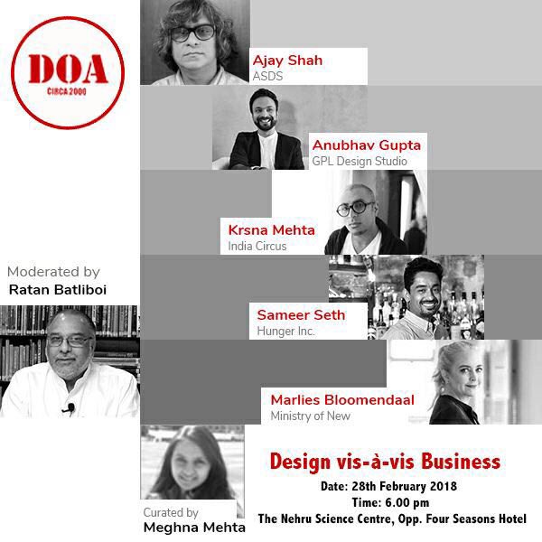 DesignPolyglot's tweet photo. Join us for our exciting #panel discussion on 28th Feb. 2018 to chat about #DesignofBusiness and #BusinessofDesign as part of #DeathofArchitecture Circa 2000 #exhibition in Mumbai. #DesignThinking #DesignInIndia #BusinessByDesign #GPLDesignStudio #GodrejProperties #Godrej https://t.co/8cftSyjQyx