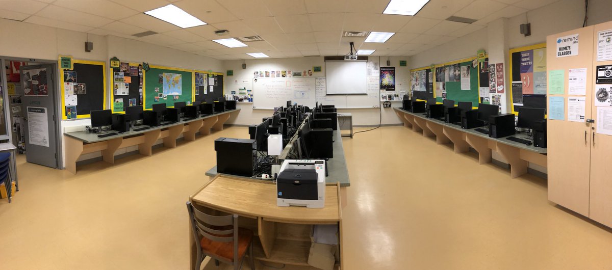 teach_HUME's tweet photo. New computers are up and running! @KielburgerSS #CKSSCommTech #HDSBTech #longtimecoming #AdobeCC https://t.co/yAn7Ro3RHU