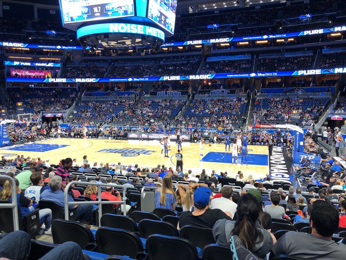 dylan_notaro15's tweet photo. And that’s a wrap from the Amway Center! The New York Knicks defeat the Orlando Magic 120-113. Trey Burke sparked the Knicks with 24/5/4 https://t.co/sTzmcPwe1b