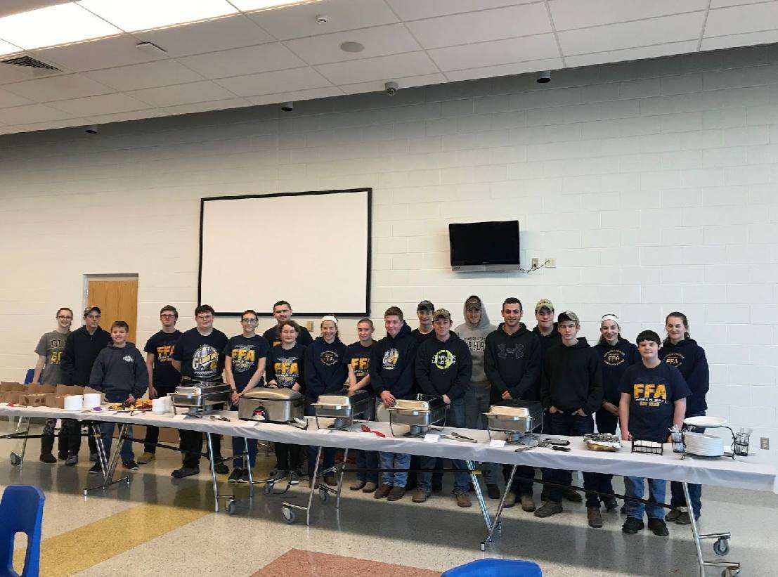 pennsylvaniaffa's tweet photo. Garden Spot FFA conducted their 7th annual Farmer's Breakfast on the first day of National FFA Week. Due to donations from the community, the chapter also raised over $500 to donate to the Lancaster County Council of Churches' Food Hub. Awesome showing of gratitude! #ACESVision https://t.co/UfRPaK6i9b