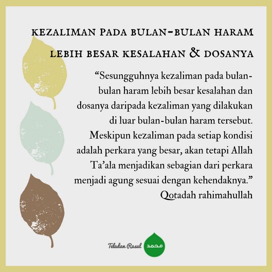 Teladan Rasul On Twitter Bulan Haram Adalah Bulan Yang Disucikan Ada 4 Bulan Haram Diantaranya Dzulqaidah Dzulhijjah Muharram Dan Rajab Teladanrasul Https T Co Ipakekosai